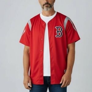 Boston Red Sox Baseball Button Jersey World Series Champions 2018 True Fan Large